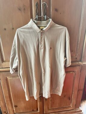 DUCKHEAD MEN’S LIGHT KAKHI POLO XL GOLF SHIRT.